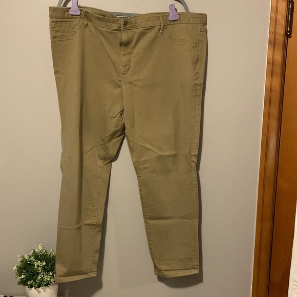 Mossimo Mid-Rise Khaki Jeggings - Picture 1 of 5